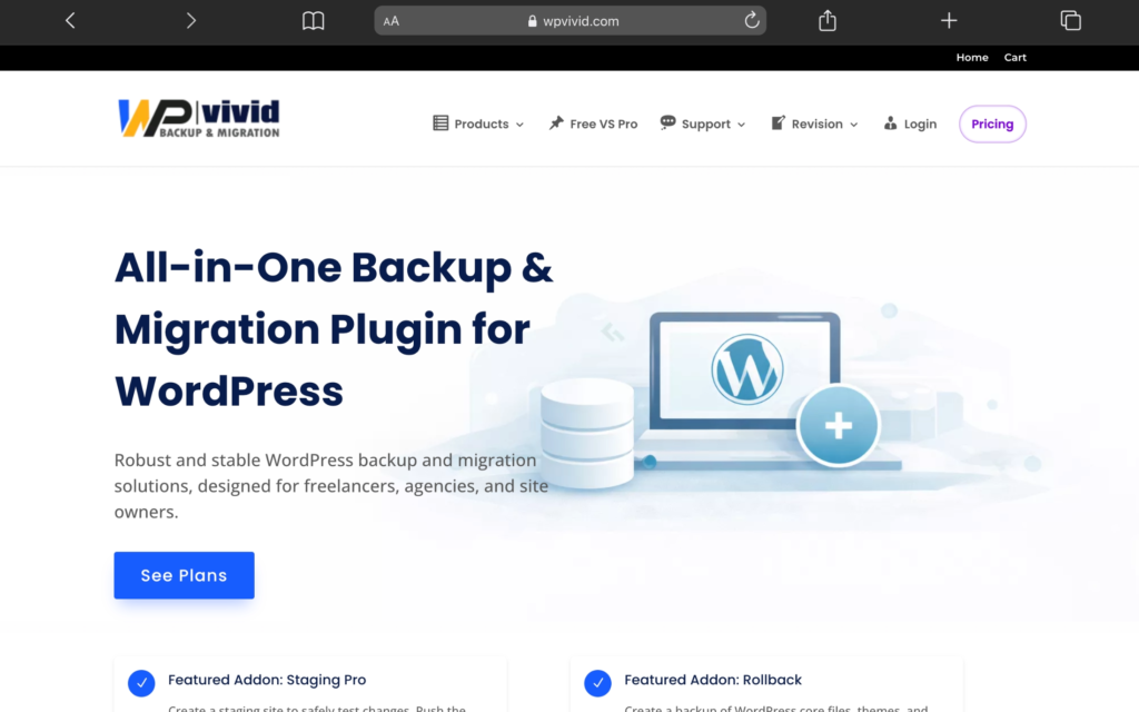 WPvivid: WordPress 网站搬家的办法